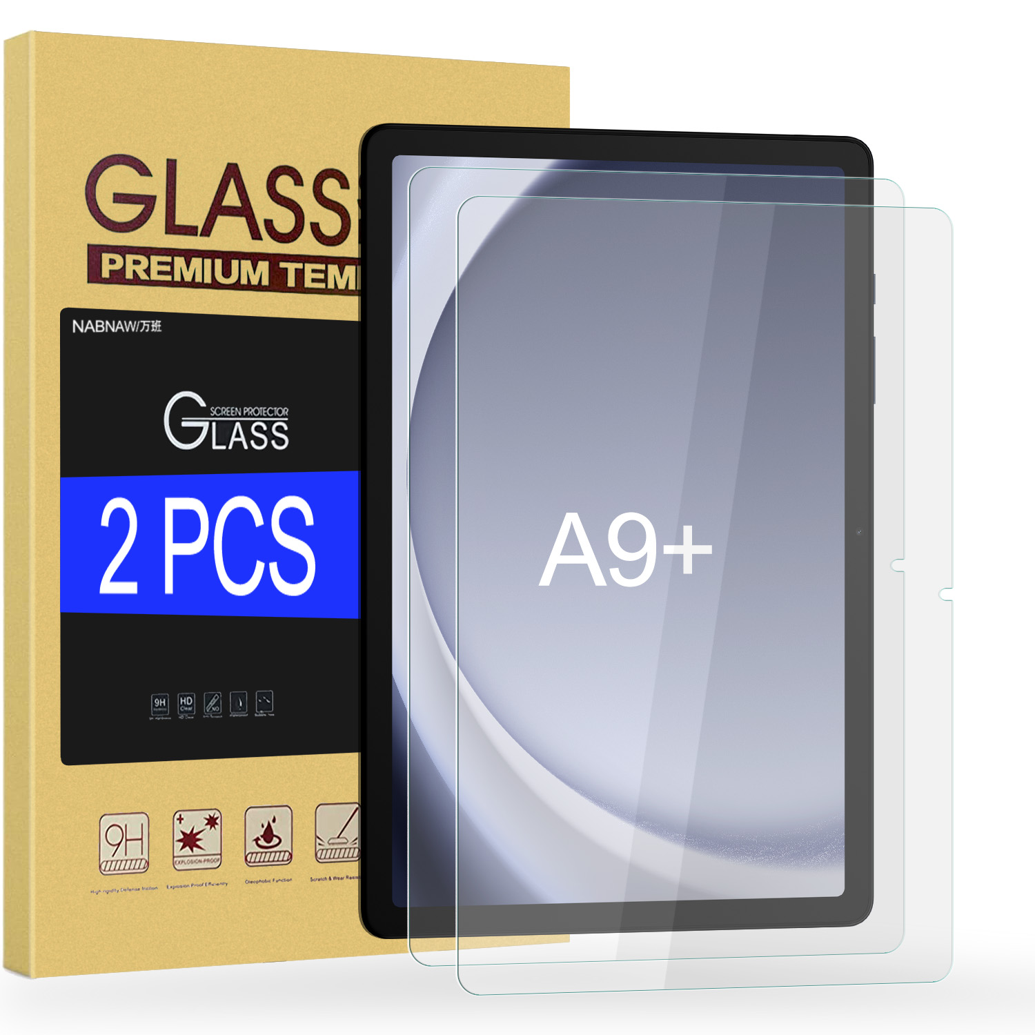 Galaxy Tablet Accessories - 2 Pieces HD Scratch Proof Screen