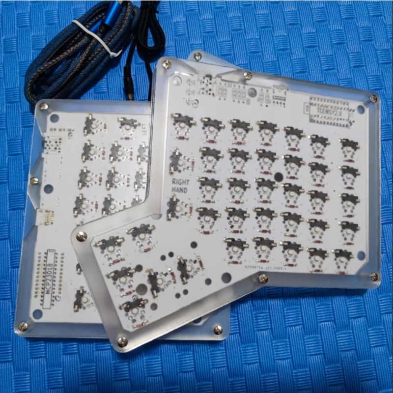 Tablet Accessories 3D Print - Ergodox Split Keyboard Kit Wired Hot