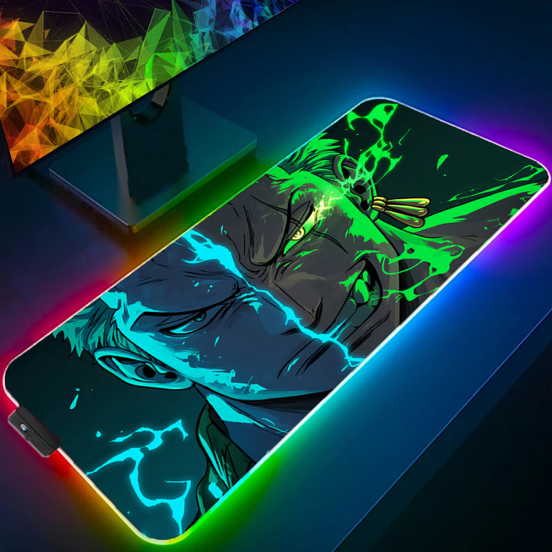 Rugged Tablet Accessories - ONE PIECE Zoro Mouse Pad RGB