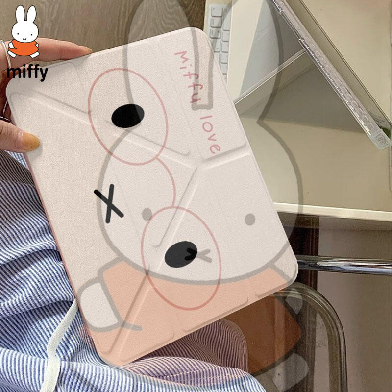 Fire Tablet Accessories - Cartoon Miffy Ipad Tablet Protective Case