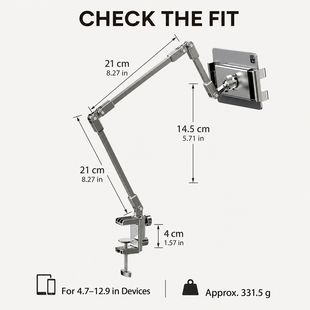 Adjustable Bed Phone Holder St - огляд і ціна Tablet Stand Adjustable