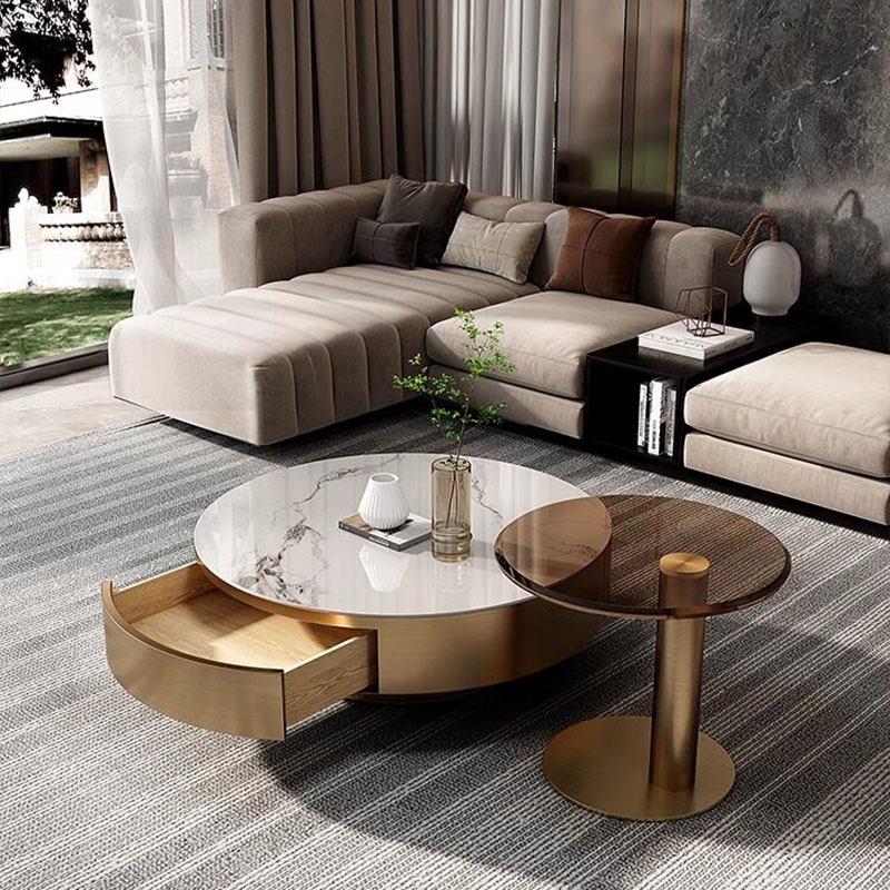 Round Clear Coffee Table Simpl - огляд і ціна Unique Table Accessories