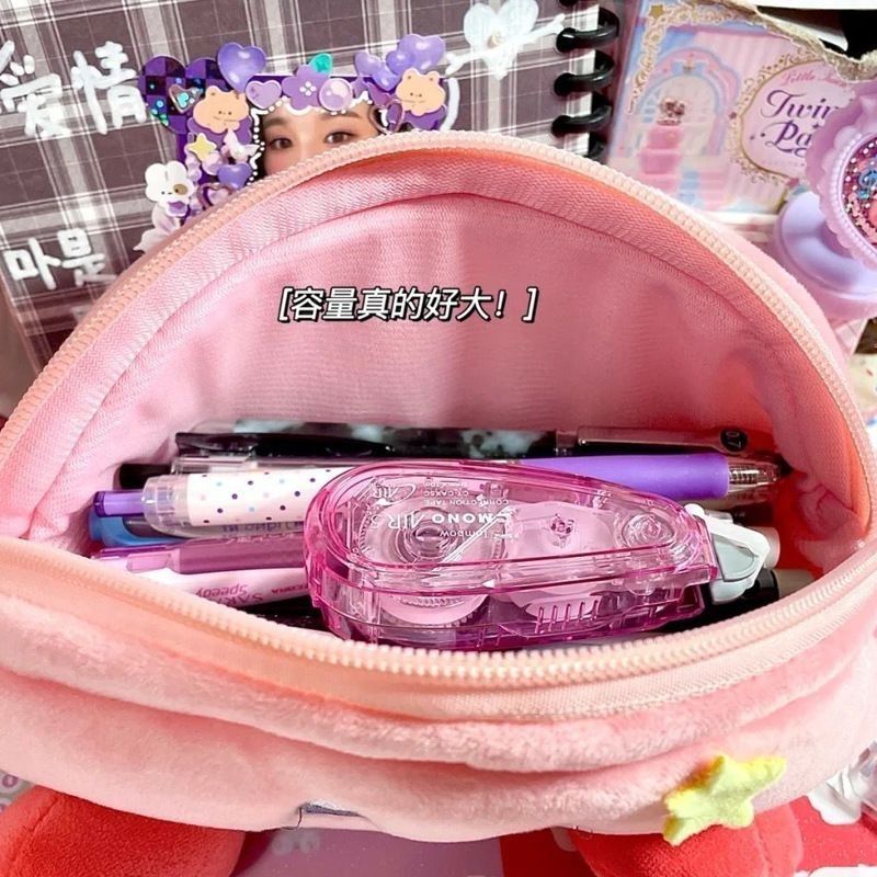 Kirby Plush Pencil Case Pink L - огляд і ціна Case With Pencil Holder