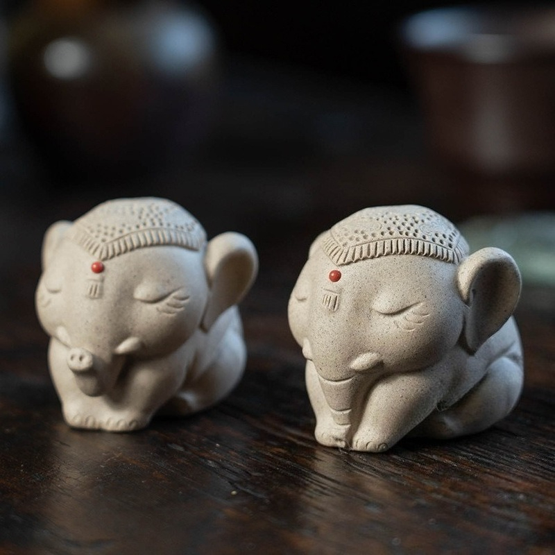 1 PC Purple Clay Peace Elephan - огляд і ціна Unique Table Accessories