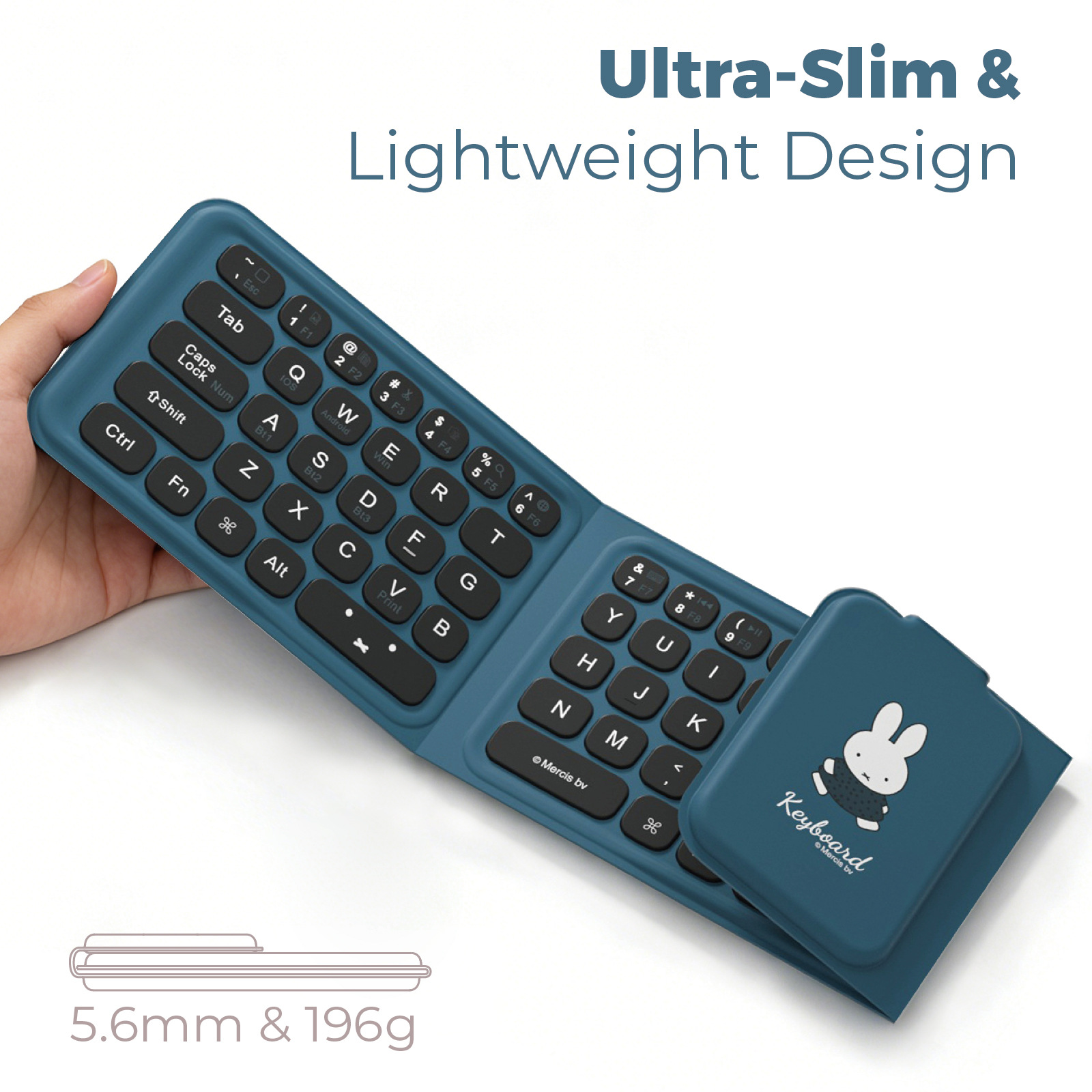 Miffy Triple fold keyboard Cut - огляд і ціна Fire Tablet Accessories