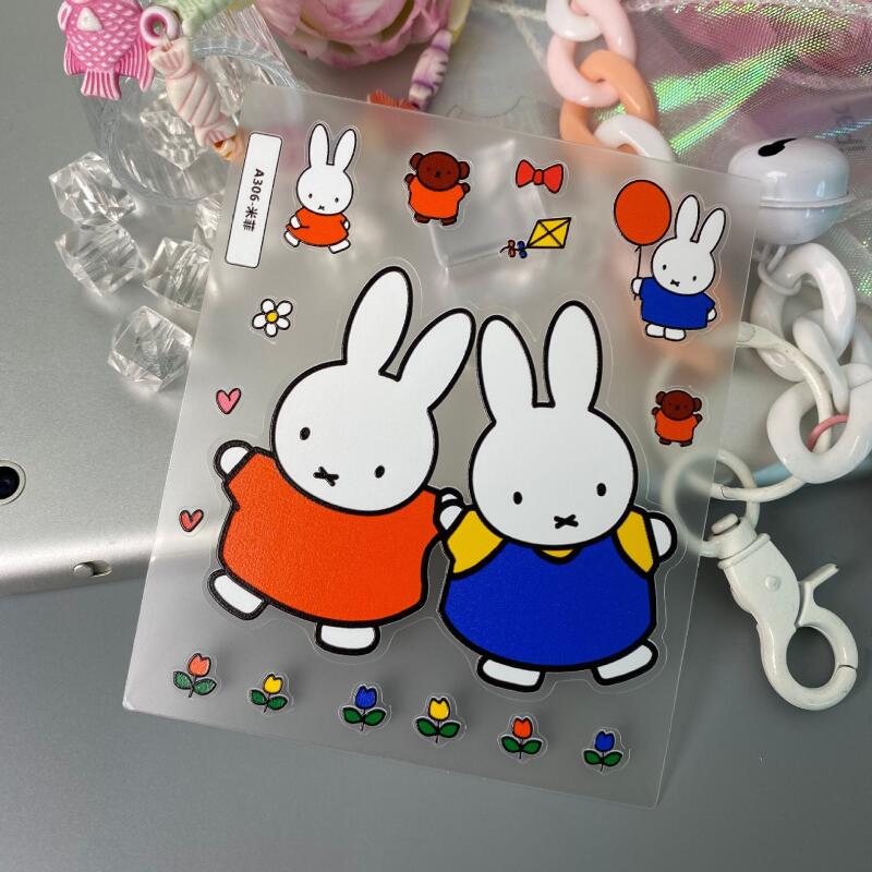 Cartoon Miffy 3D Stickers Cute - огляд і ціна Tablet Accessories 3D Print