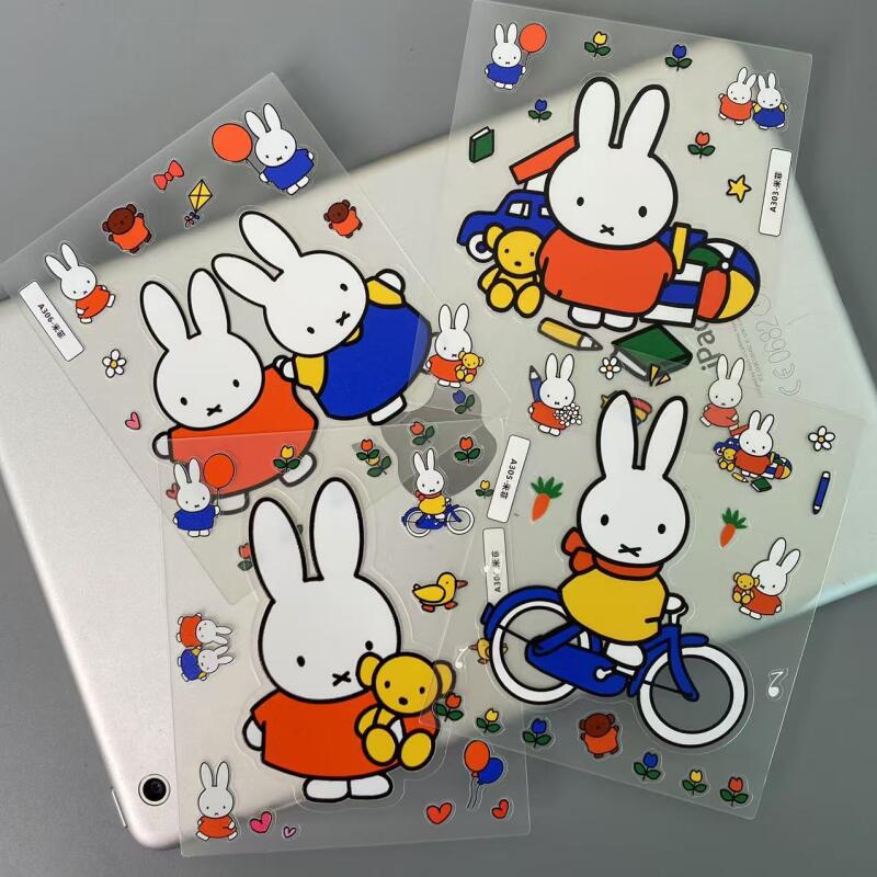 Cartoon Miffy 3D Stickers Cute - огляд і ціна Tablet Accessories 3D Print