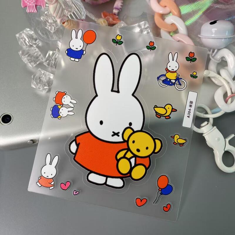 Cartoon Miffy 3D Stickers Cute - огляд і ціна Tablet Accessories 3D Print