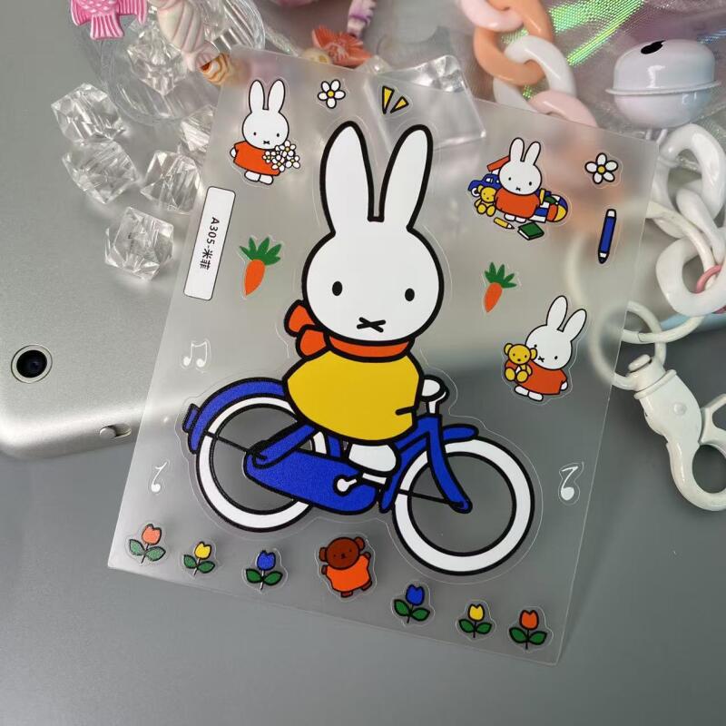 Cartoon Miffy 3D Stickers Cute - огляд і ціна Tablet Accessories 3D Print